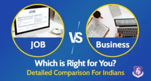 Illustration comparing job vs business