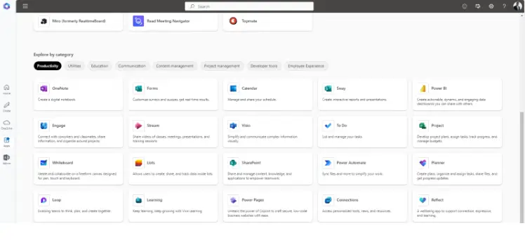 administration tasks via Microsoft office 365