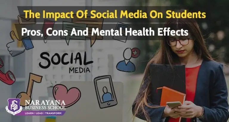 Illustration of social media impact on students
