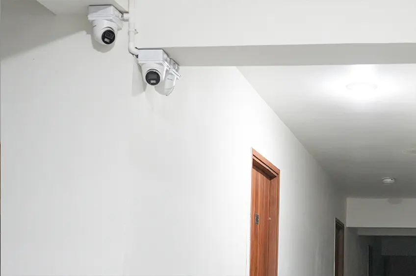 Narayana Business School Hostel packed with CCTV camaras