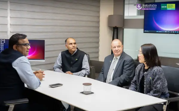 AACSB team with Director Of NBS Ahmedabad