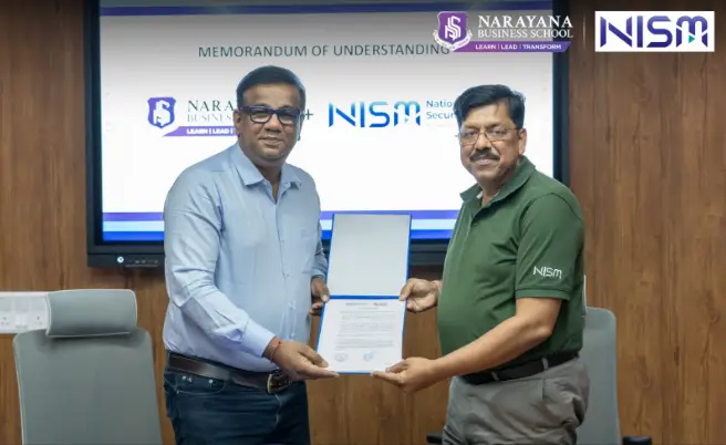 NBS ahmedabad signs MoU with NISM