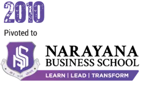 2010 Pivoted to Narayana Business School Logo